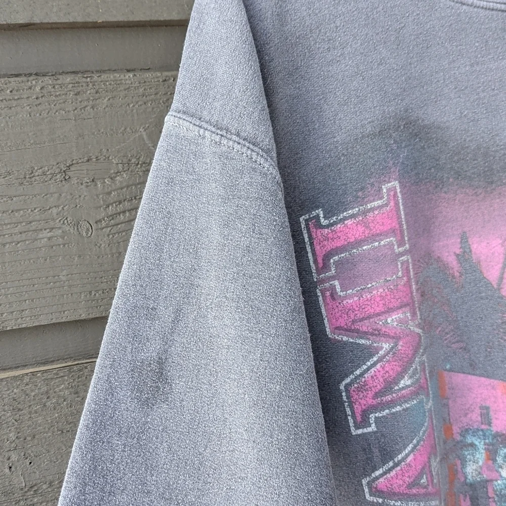 VTG 80s Miami Beach Downtown Crew Neck Sweatshirt Size XL